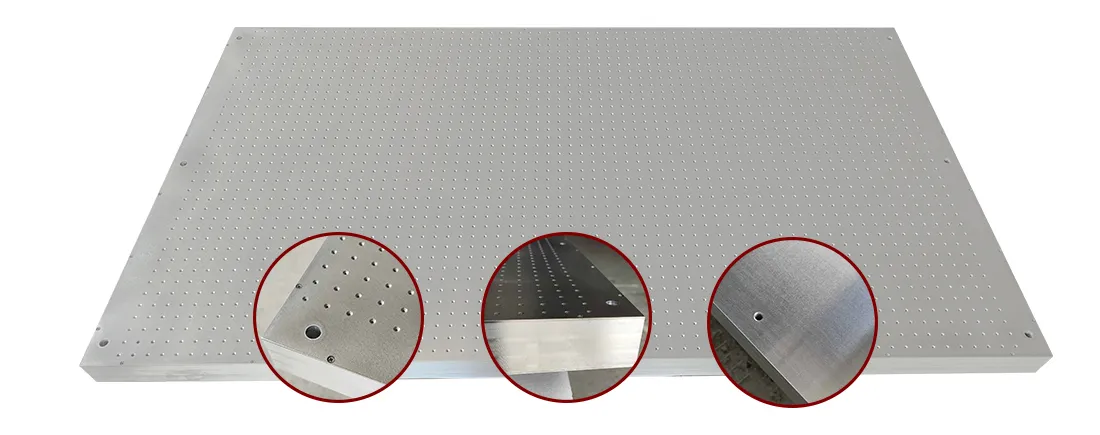 Mesa de vacío de acero inoxidable